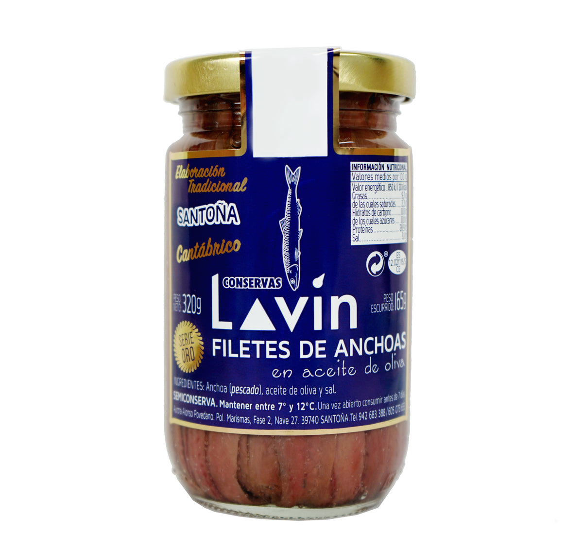 Tarro de Anchoas de Santoña Estacha - Conservas Estacha